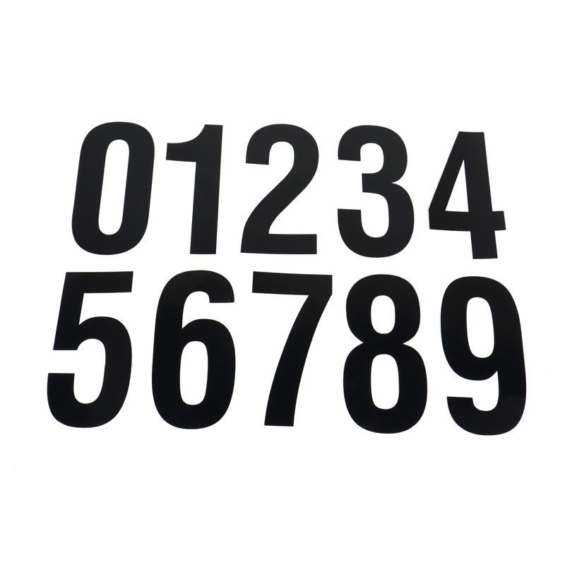 Numéros Compet  Noir 9 (x3)